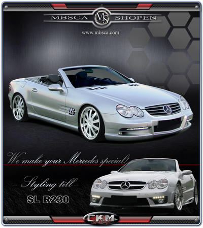 SL Roadster - R230 02- - 5. CKM RS Front V2 1 pcs set