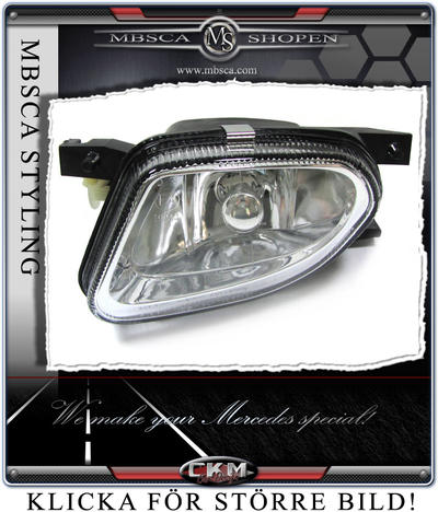 E-Class - W211 02-08 - Clear fog lights 1 pcs
