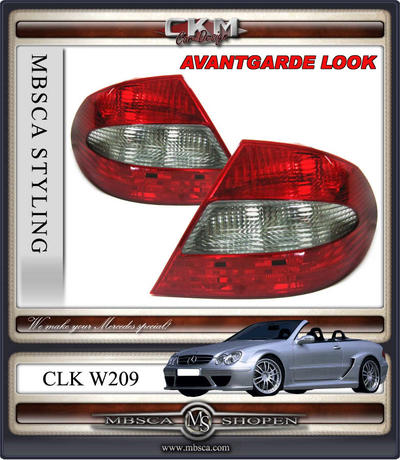 CLK - W209 02- - Clearglas facelift AMG taillights red/smoke