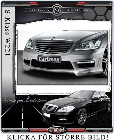 S-Class - W221 06- - 3. Carlsson spoiler for faclift AMG front 10-11