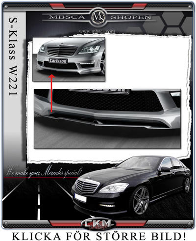 S-Class - W221 06- - 3. Carlsson lip for the Carlsson spoiler