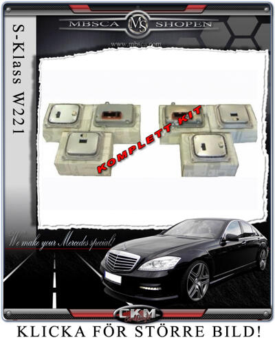 S-Class - W221 06- - Facelift ECU and brenner package for W221 frontlights