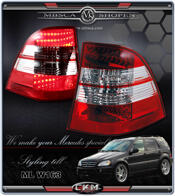 Tailights LEd 2 pcs set. Red/Clear
