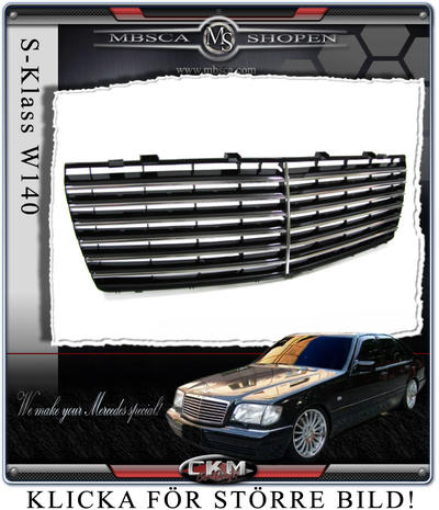 S-Class - W140 92-98 - Avantgrill without chrome frame