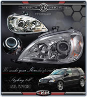 Clear frontlights Angel Eyes 2 pcs set