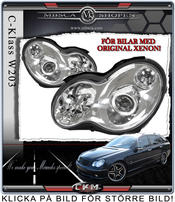 Clear frontlights "C55 look"   2pcs For Original Xenon Cars