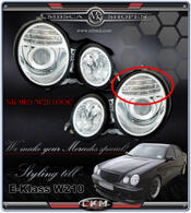 Clear frontlights projector clear "W211 LOOK". 2pcs