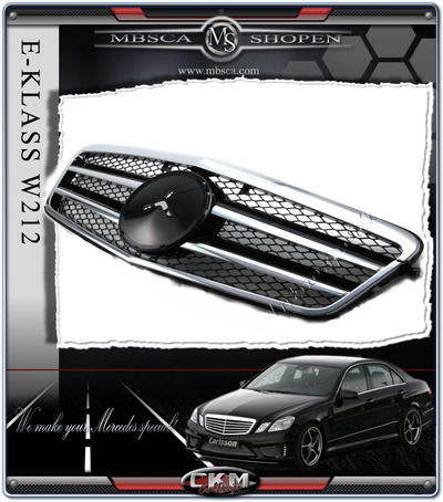 E-Class - W212 09- - Avant sport grill med stjärna 1pcs